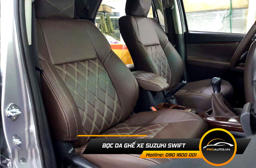 Bọc ghế da Suzuki Swift theo màu nội thất