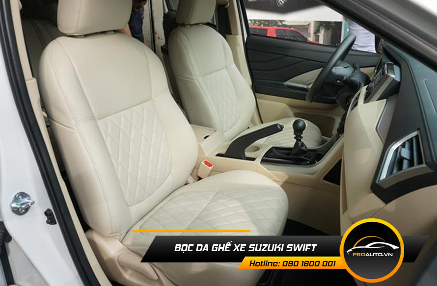 Bọc ghế da Suzuki Swift theo màu nội thất