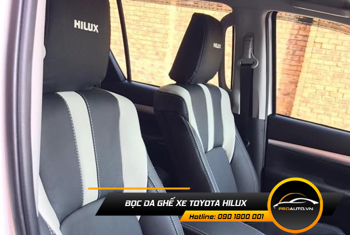 Bảng giá bọc ghế da ô tô Toyota Hilux 2021