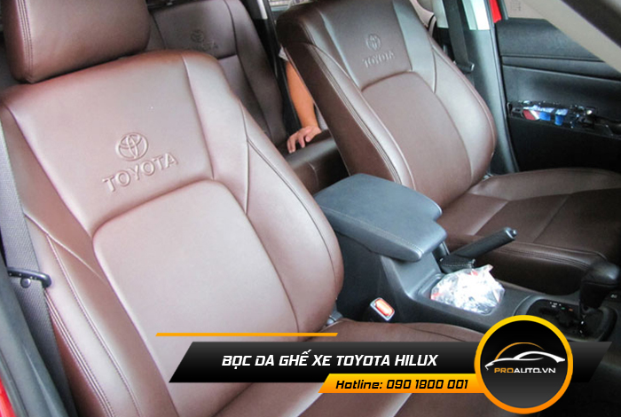 Kinh nghiệm bọc ghế da ô tô Toyota Hilux