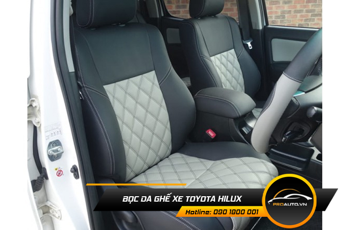 Các loại da bọc ghế xe Toyota Hilux