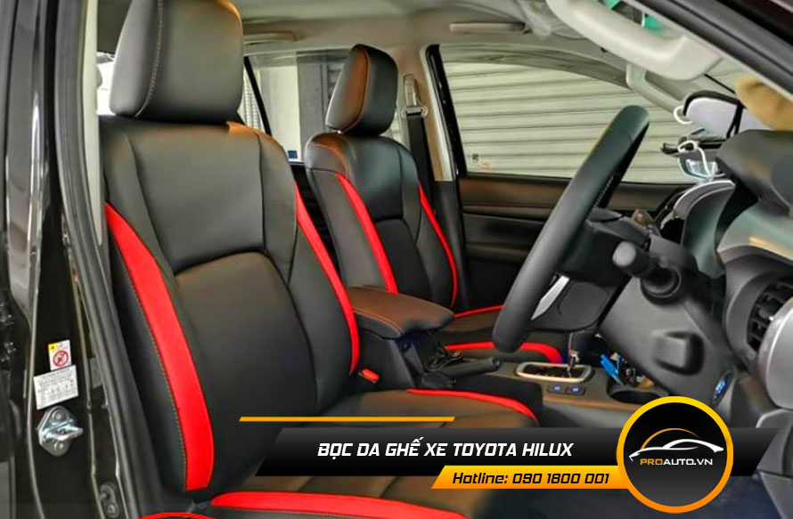 Bọc ghế da xe Toyota Hilux
