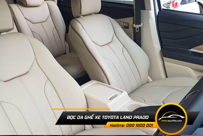 Cách bọc ghế da Land Prado