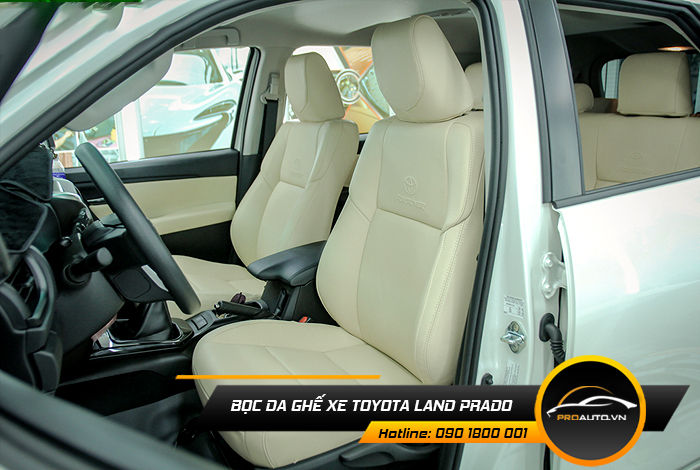Các loại da bọc ghế xe Land Prado