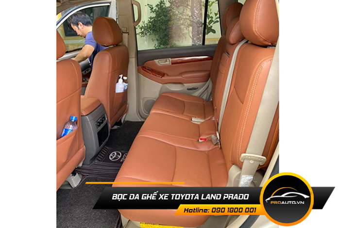 Kinh nghiệm bọc ghế da ô tô Land Prado