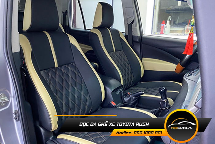 Kinh nghiệm bọc ghế da ô tô Toyota Rush