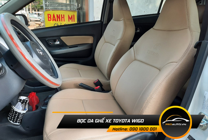 Các loại da bọc ghế xe xe Toyota Wigo