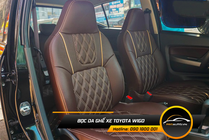 Cách bọc ghế da Toyota Wigo