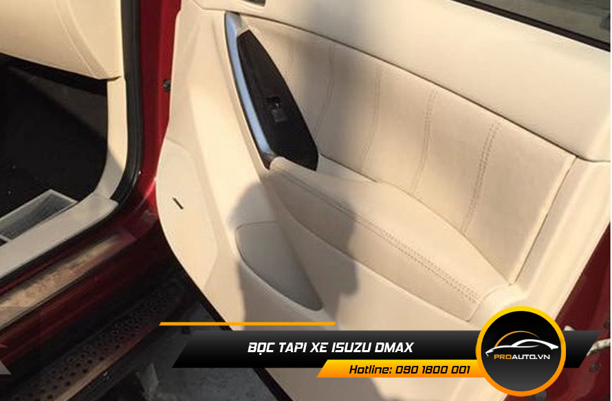 Bọc da tapi cửa Isuzu Dmax
