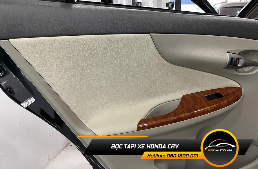 Bọc da tapi cửa xe CRV