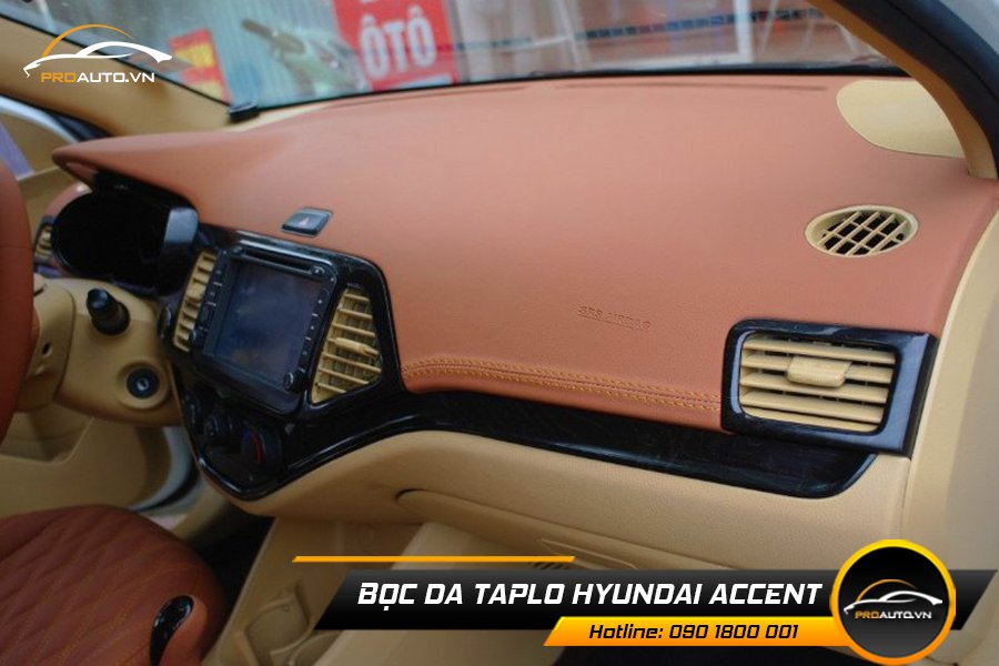 Bọc da taplo xe Accent