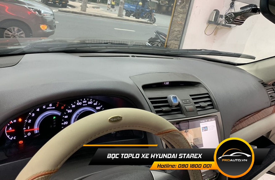 Bọc da taplo xe Starex