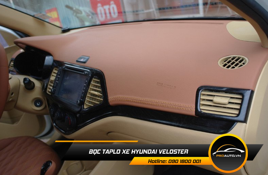Bọc da taplo xe Veloster