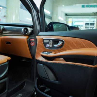 Bọc da tappi cửa xe Mercedes V250