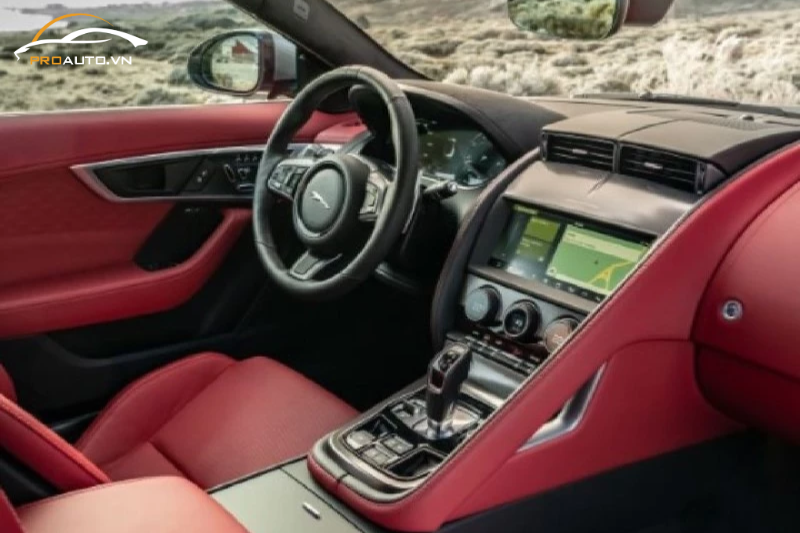 Bọc da thân con ngựa xe Jaguar F-Type