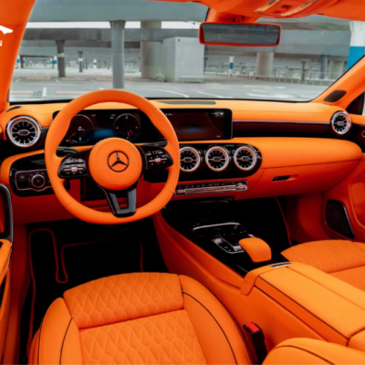 Bọc da thân con ngựa xe Mercedes CLA