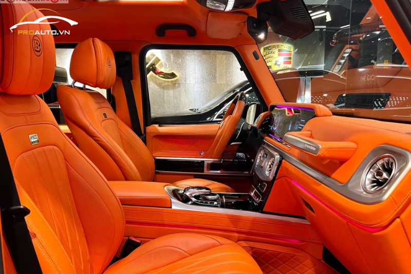 Bọc da thân con ngựa xe Mercedes G-Class