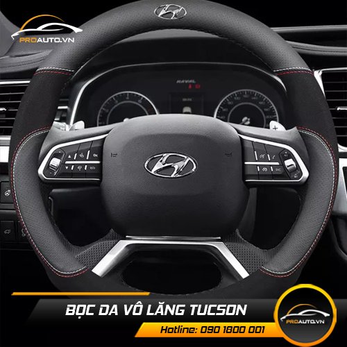 Bọc da vô lăng xe Tucson