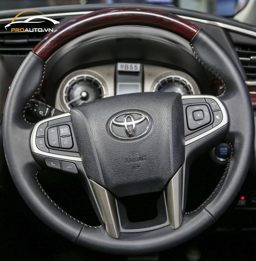 Bọc da và ốp gỗ tay lái