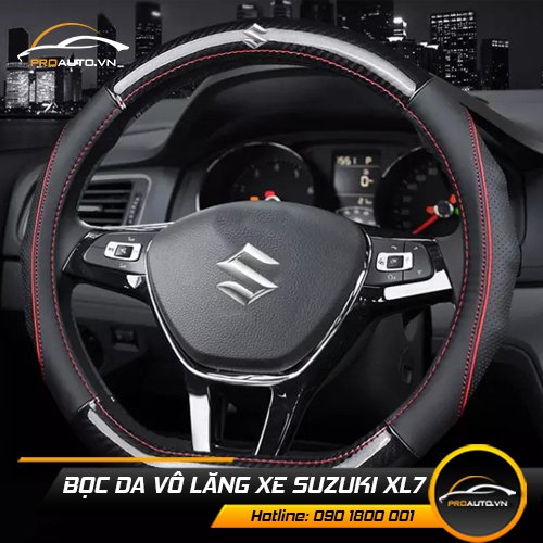 Bọc da và ốp gỗ tay lái xe XL7