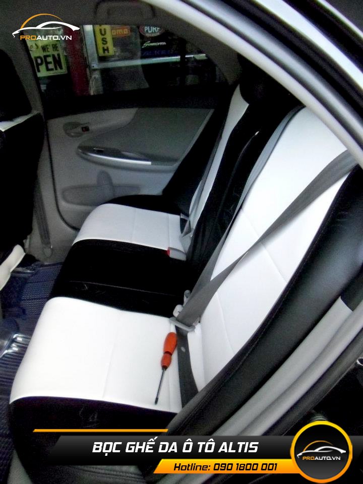Bọc ghế da ô tô Altis đẹp