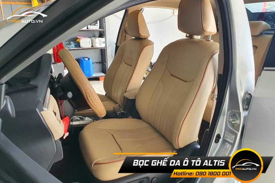 Bọc ghế da ô tô Altis đẹp