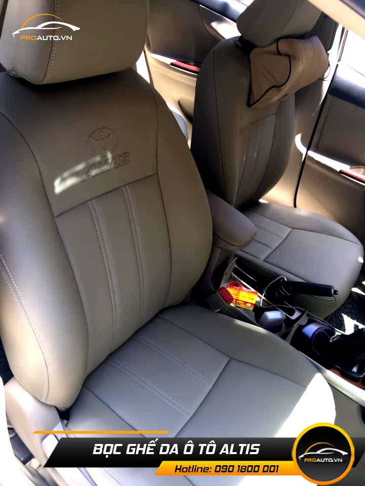 Bọc ghế da ô tô Altis đẹp