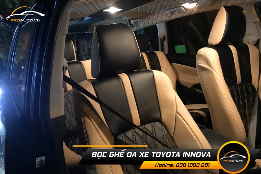 Cách bọc ghế da xe ô tô Innova