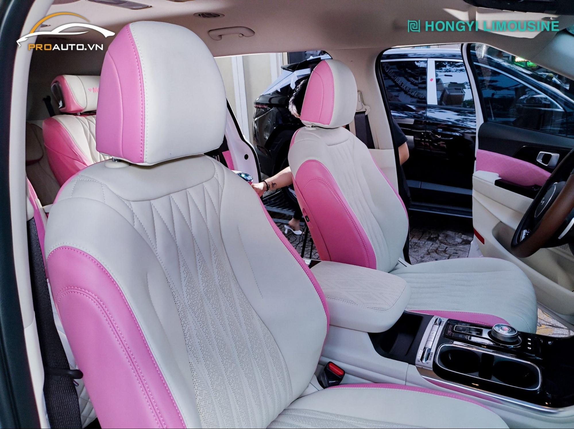 Bọc ghế da ô tô đổi màu nội thất