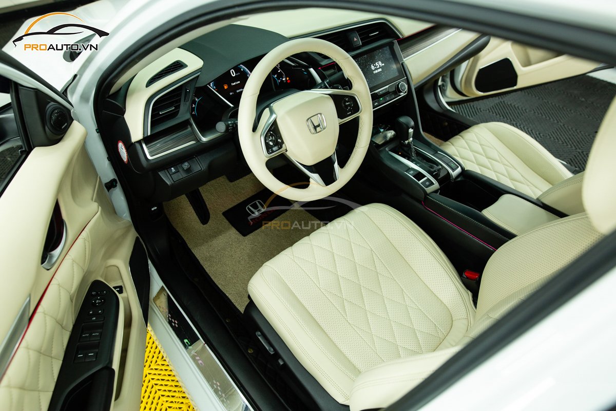 Bọc da tay lái xe Civic