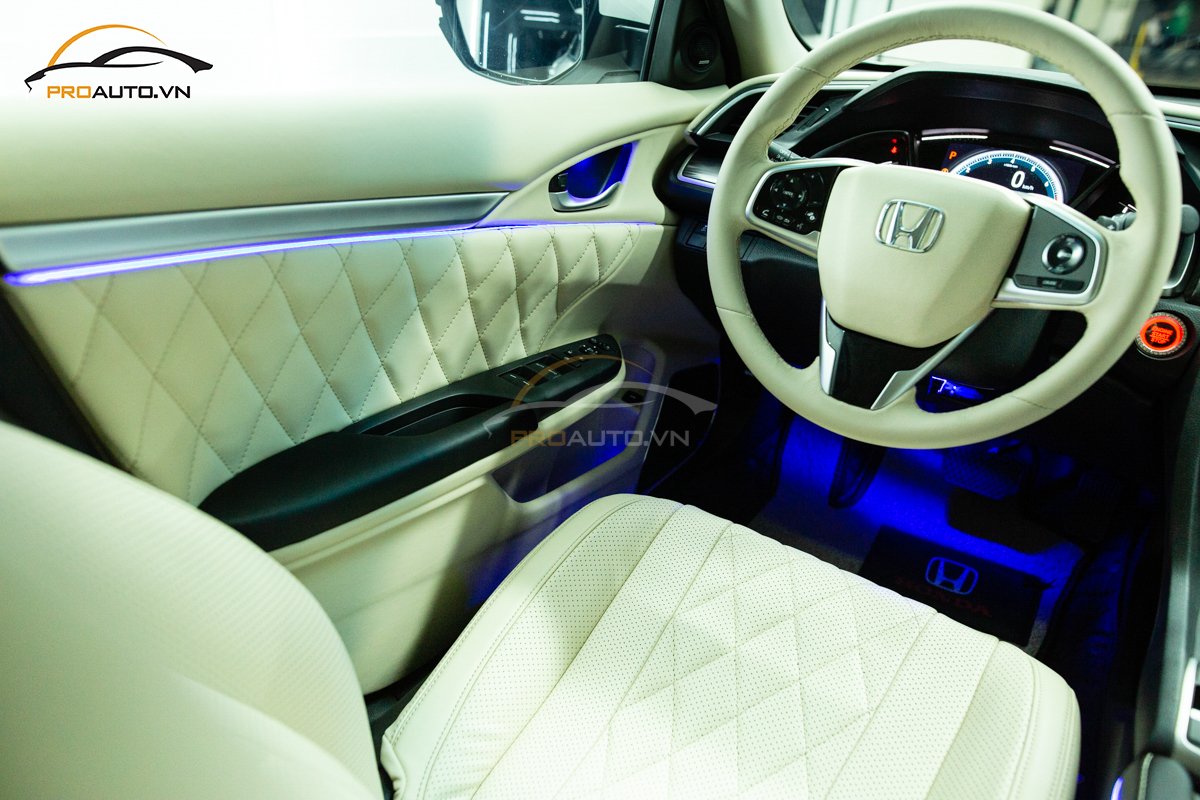 Bọc da ghế Honda Civic theo màu nội thất xe