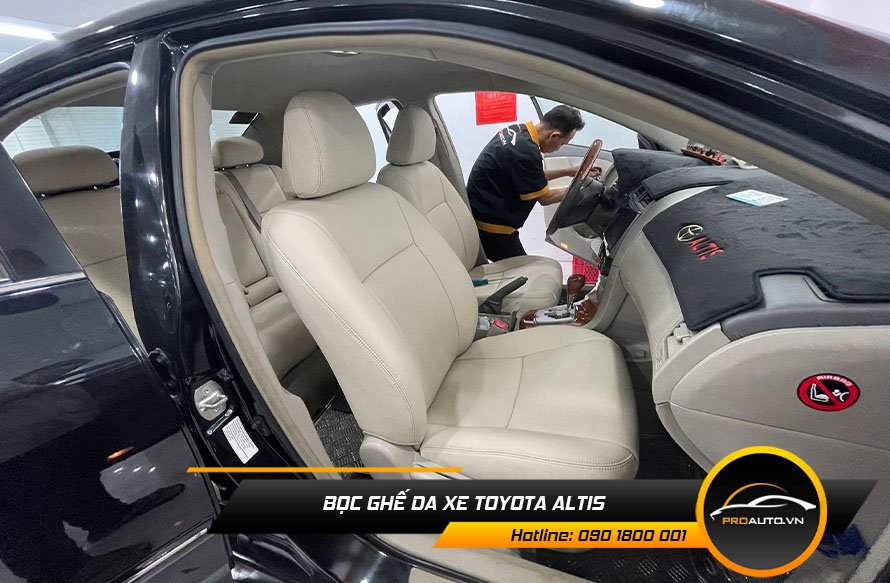 Bọc ghế da xe Toyota Altis