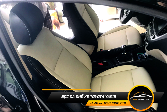 Kinh nghiệm bọc ghế da ô tô Toyota Yaris