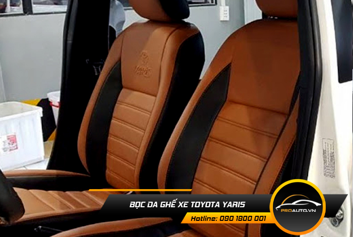 Chọn màu sắc bọc ghế da Toyota Yaris