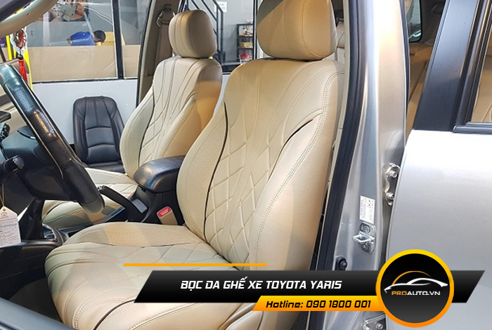 Các loại da bọc ghế xe Toyota Yaris