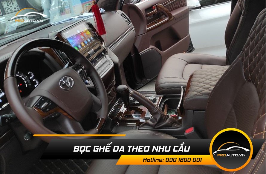 Bọc ghế da xe Fortuner theo nhu cầu