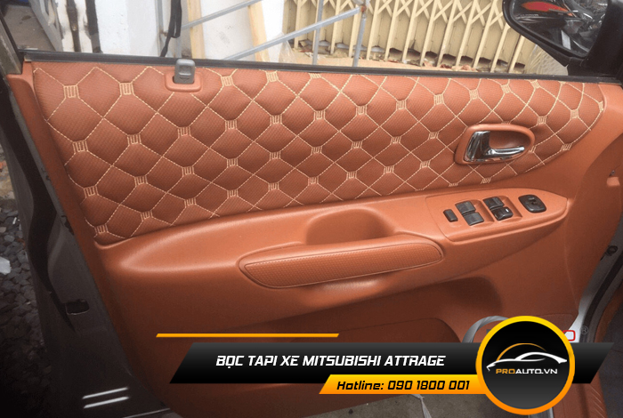 Bọc da tapi cửa  Mitsubishi Attrage