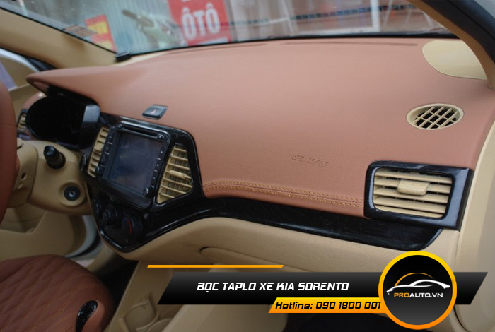 Bọc da taplo xe Kia Sorento