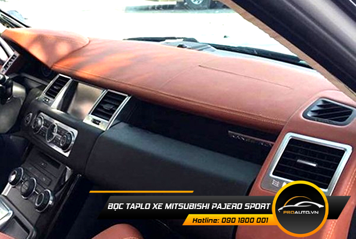Bọc da taplo xe Mitsubishi Pajero Sport