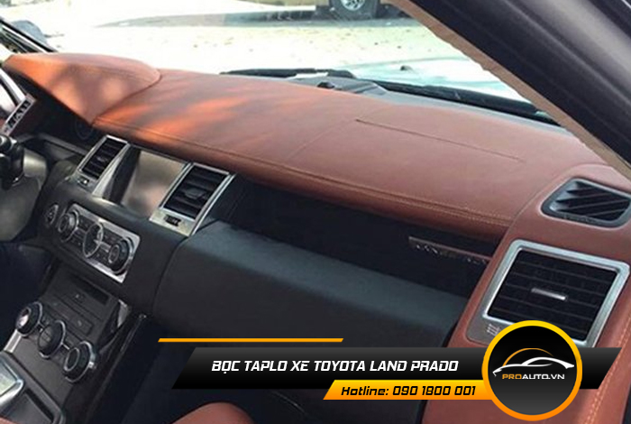 Bọc da taplo xe Land Prado