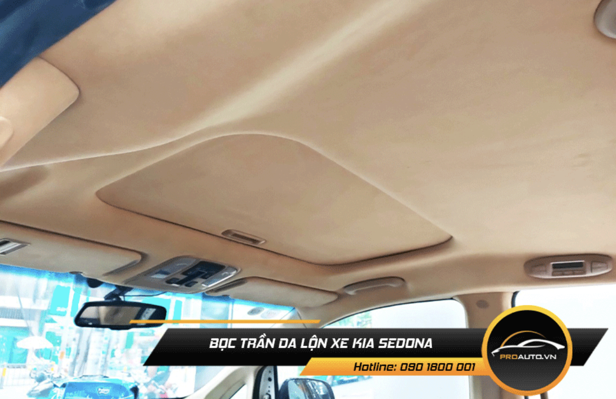 Bọc trần da xe Sedona