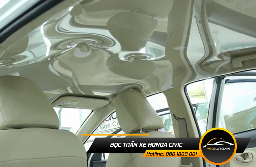 Bọc trần nilong xe Civic