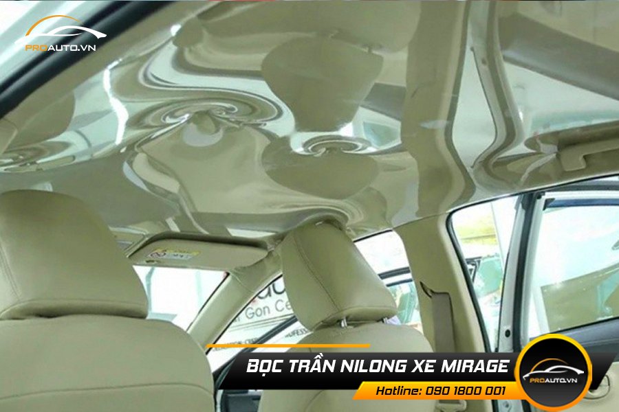 Bọc trần nilong xe Mirage