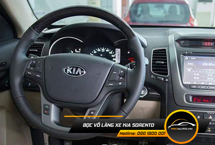 Bọc da vô lăng xe Kia Sorento