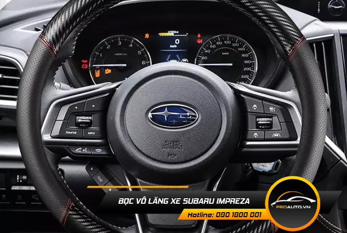 Bọc da vô lăng xe Subaru Impreza 