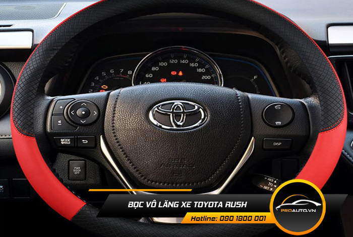 Bọc da vô lăng xe Toyota Rush