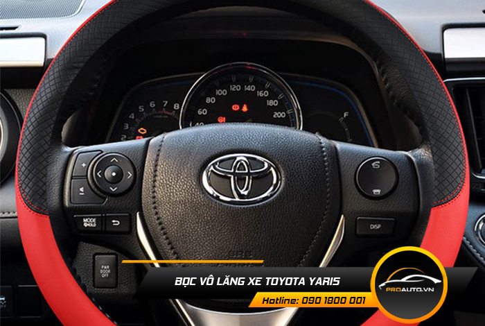 Bọc da vô lăng xe Toyota Yaris