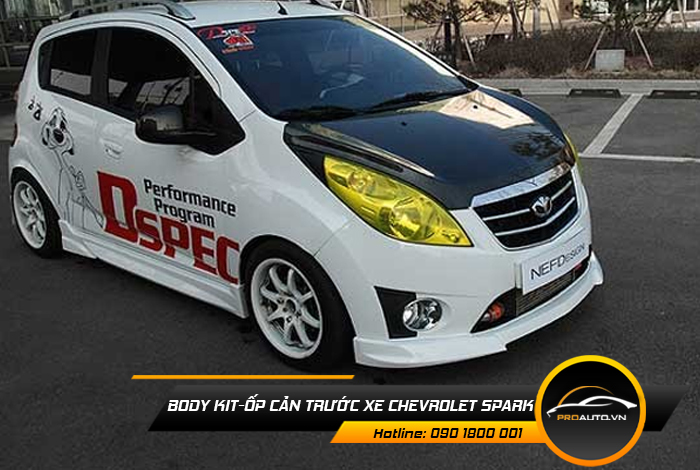 body kit op can truoc xe Chevrolet Spark