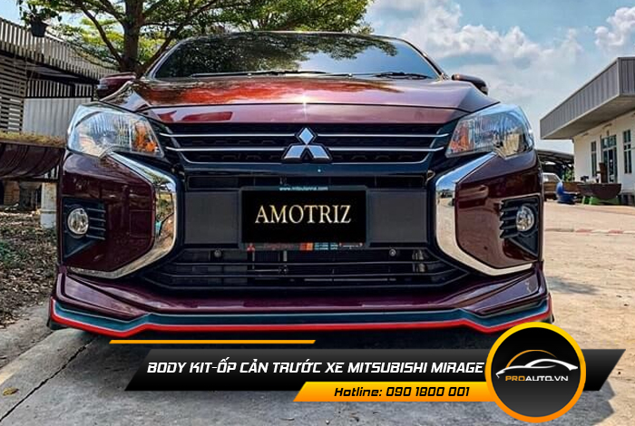 body kit op can truoc xe mitsubishi Mirage
