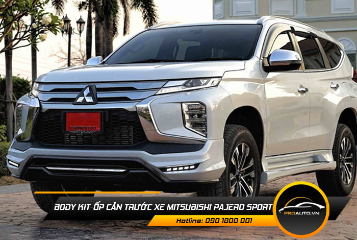 body kit op can truoc xe mitsubishi pajero sport